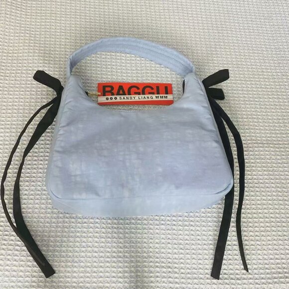🔥Sandy Liang × Baggu Bow Mini Bag❋Blue NWT - Picture 2 of 3